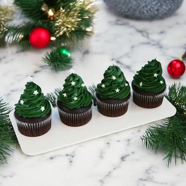 Christmas-themed cupcakes